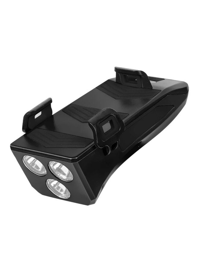4-In-1 Bike Light With Phone Holder 12.5x5.2cm