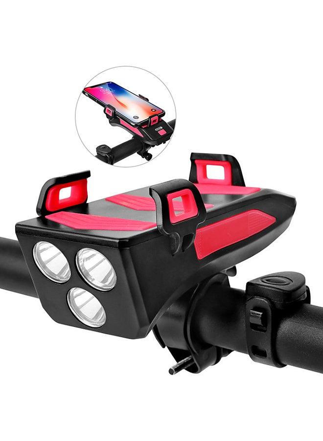 4 IN 1 Multifunctional Bike Light Bicycle Horn Lamp with Mobile 16*6.2*11.5cm