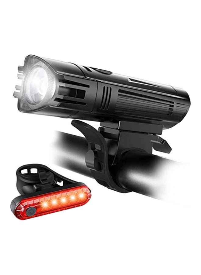 Bicycle Front Headlight And Back Tail Light Set