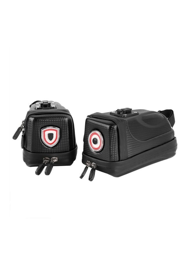 Bike Tail Bag With USB Rechargeable Light 20.5x11.5x12.5cm