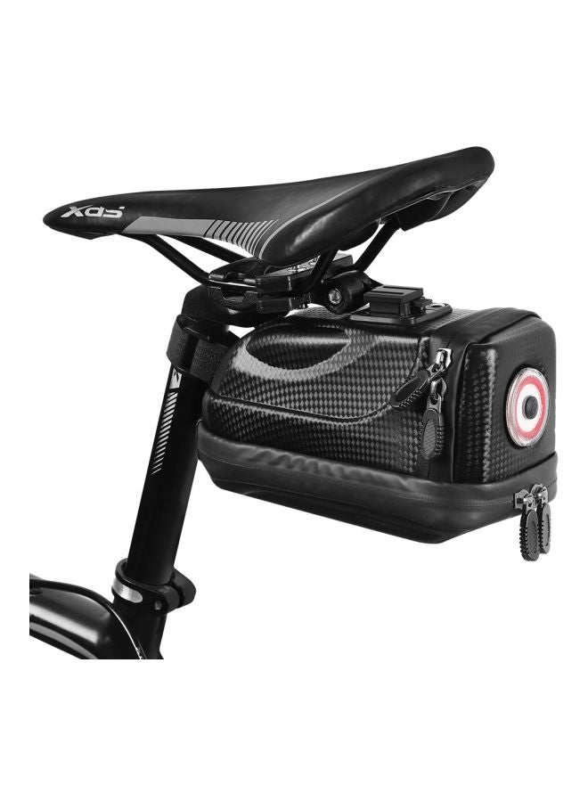 Bike Tail Bag With USB Rechargeable Light 20.5x11.5x12.5cm