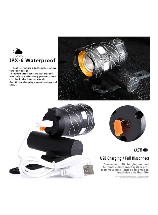 Waterproof LED Flashlight For Bicycle 5.45x7.5cm