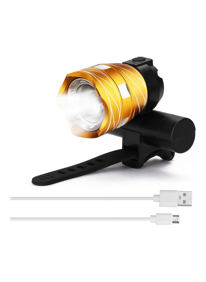 USB Rechargeable LED Bicycle Headlight 3.0x2.6x1.7inch