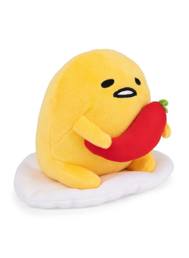 Sanrio Gudetama The Lazy Egg Stuffed Animal Spicy Gudetama Plush Toy For Ages 1 And Up 5”