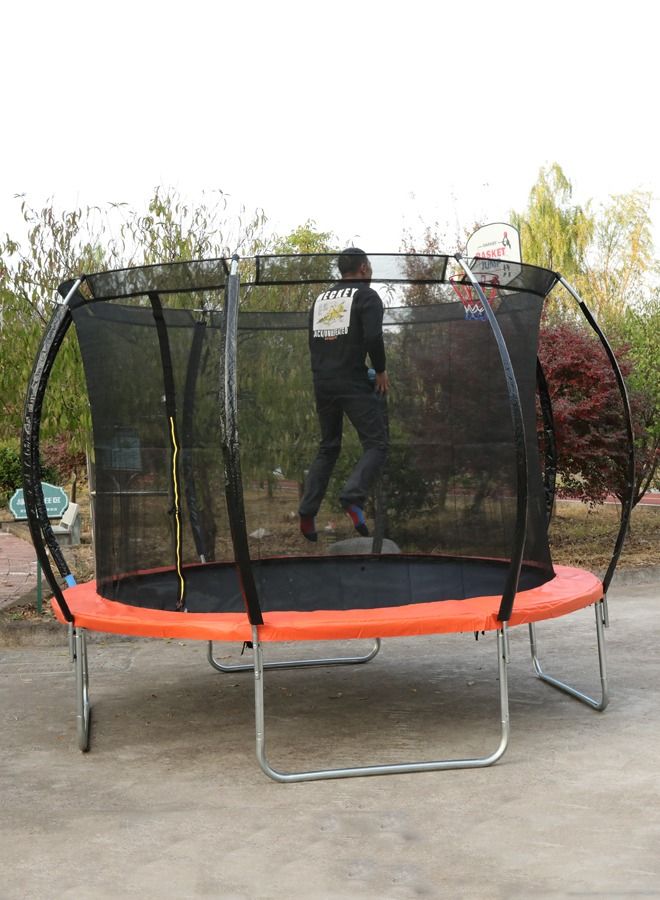 Big Round Popular Indoor Outdoor Trampolines Park 14Ft Large Trampoline With Safety Net