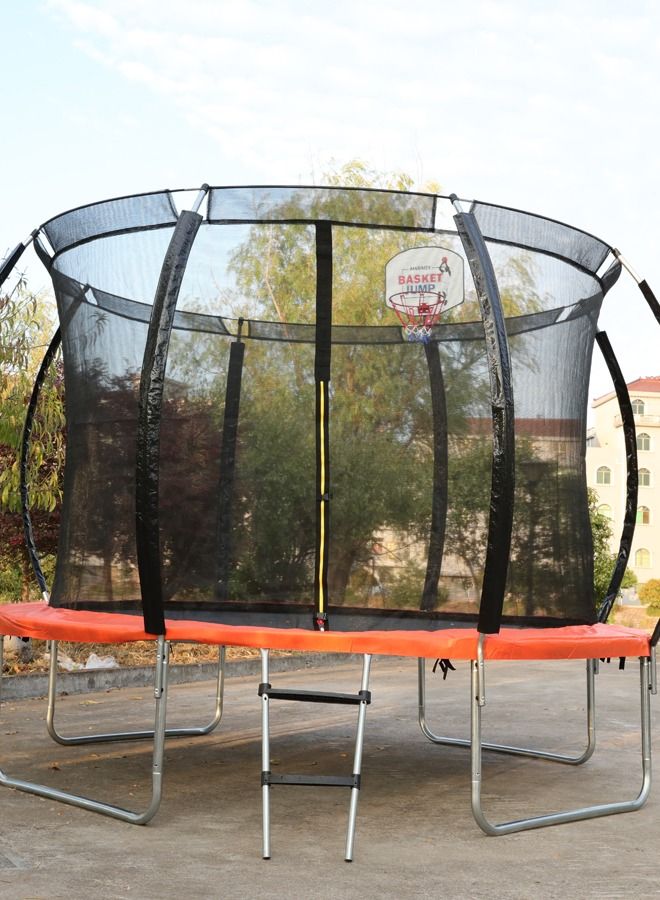 Big Round Popular Indoor Outdoor Trampolines Park 14Ft Large Trampoline With Safety Net