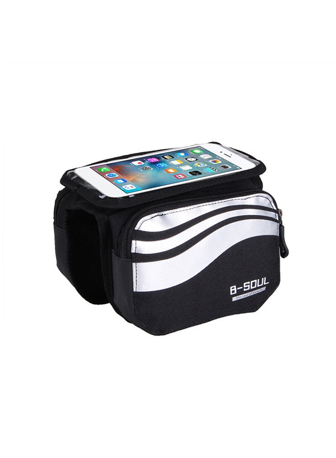 Mountain Bike Top Tube Bag Storage Pouch Bicycle Accessories for 5.7 Inch Phone 30x18x3cm
