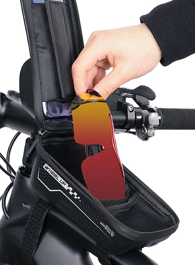 Front Tube Bag Handlebar Bicycle With Touchscreen Phone Case 0.142kg