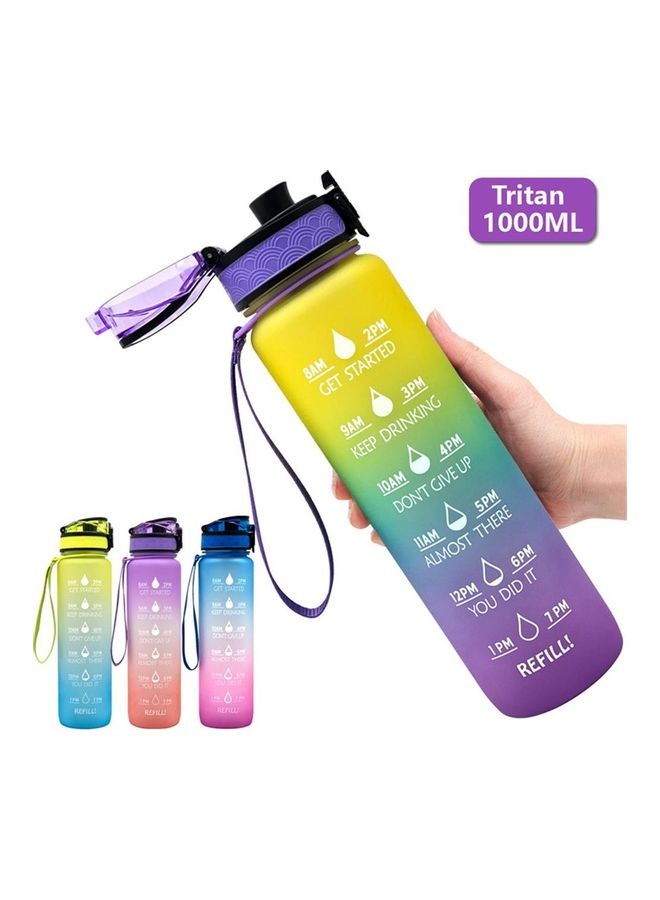 Sports Water Bottle With Time Marker 29.5x7.5cm