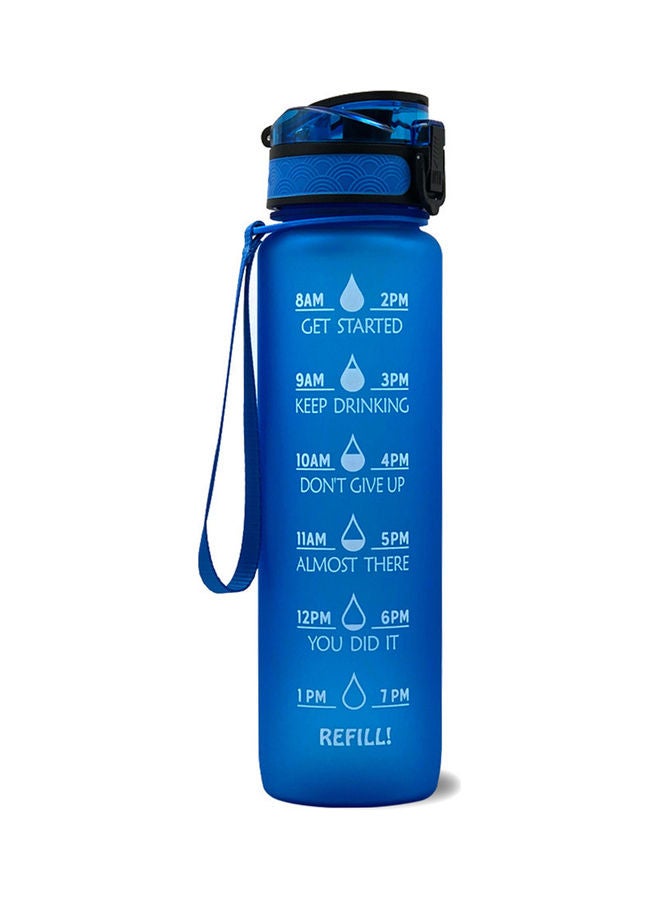 Sports Water Bottle With Time Marker BPA 29.5 x 5 x 7.5cm