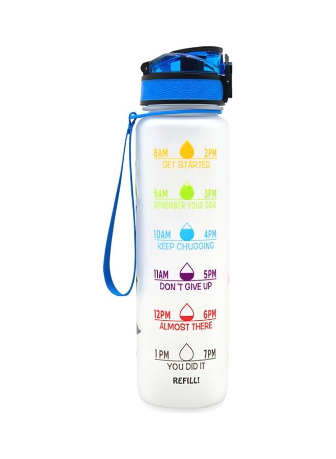 Portable Sports Water Bottle With Time Marker