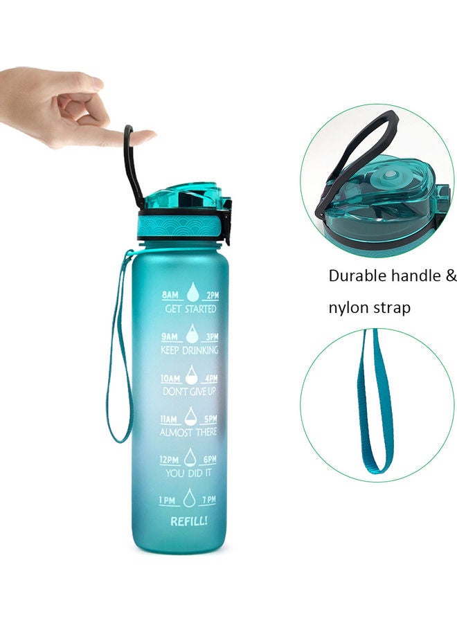 Sports Water Bottle With Time Marker 29.5x7.5cm