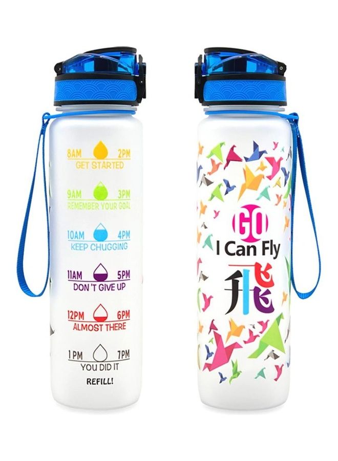 Portable Sports Water Bottle with Time Marker