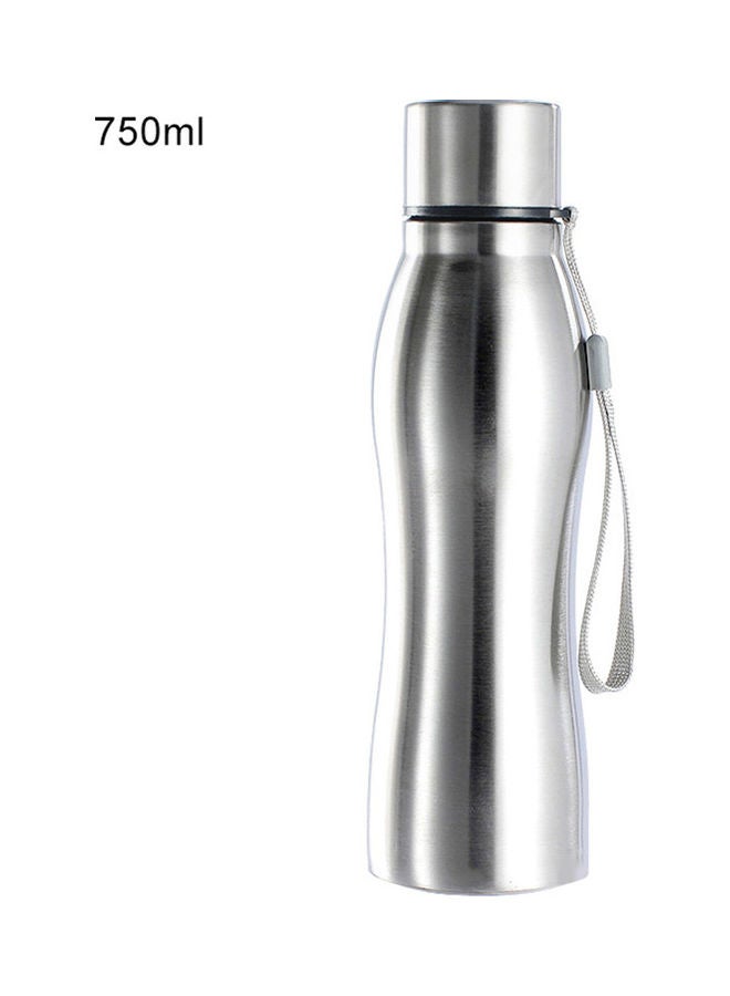 750ml Portable Single Wall Stainless Steel Water Bottle Outdoor Sports Drink Cup 20*10*20cm