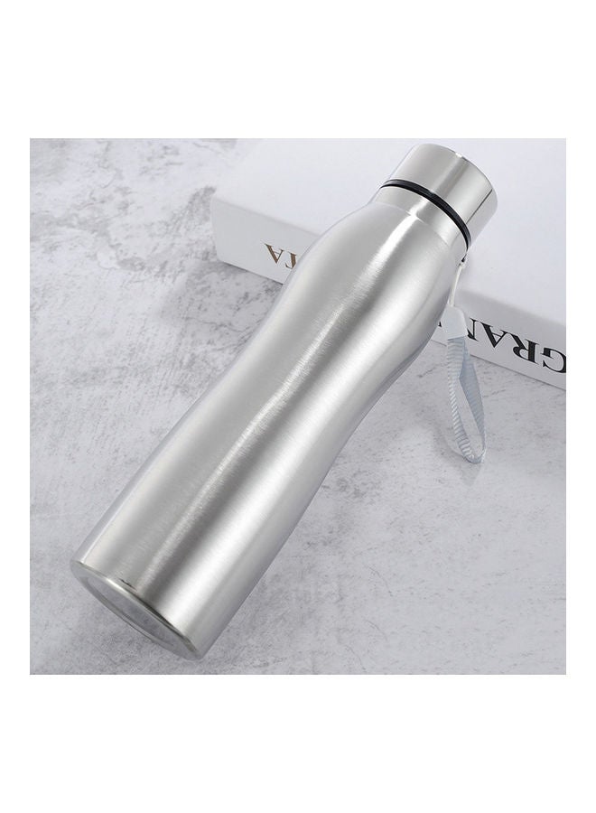 750ml Portable Single Wall Stainless Steel Water Bottle Outdoor Sports Drink Cup 20*10*20cm