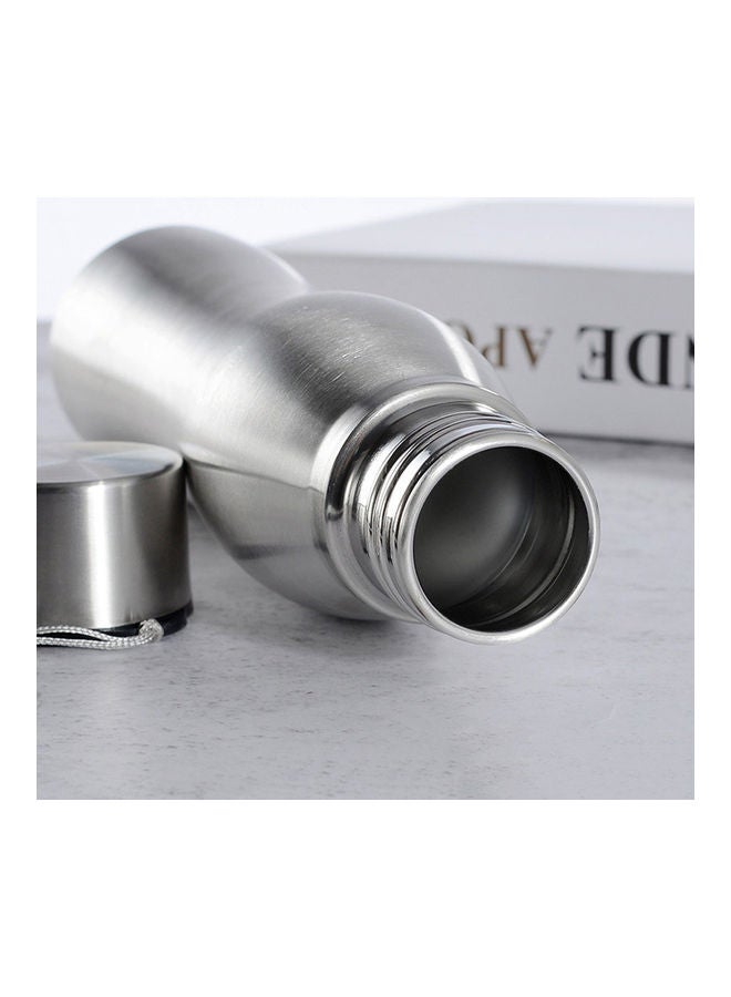 750ml Portable Single Wall Stainless Steel Water Bottle Outdoor Sports Drink Cup 20*10*20cm