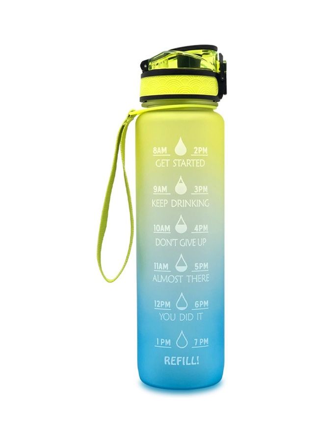 Sports Water Bottle With Time Marker 29.5x7.5cm