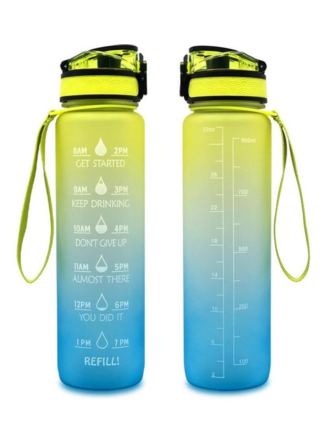 Sports Water Bottle With Time Marker 29.5x7.5cm