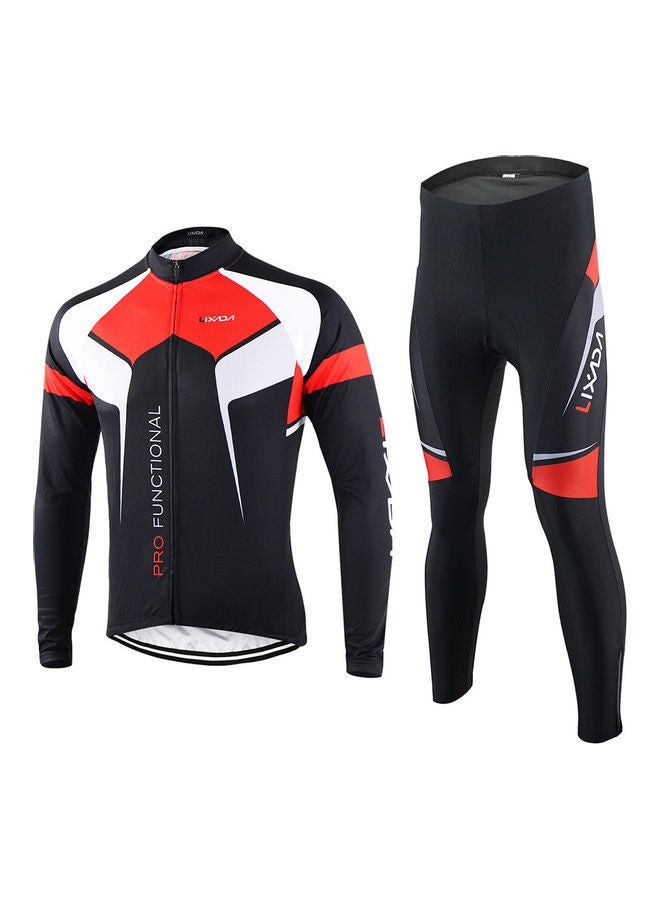 Spring Autumn Cycling Clothing Set Sportswear Suit Bicycle Bike Outdoor Long Sleeve Jersey And Pants Breathable Quick-dry