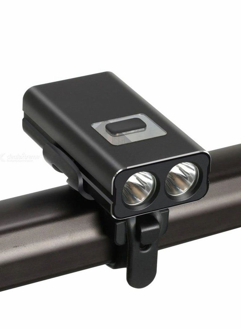 Bike Headlight. 600 Lumen Output, 6 Light Modes, 2200 mA USB Rechargeable Charging, IPX6 Waterproof Aluminum Alloy Bicycle