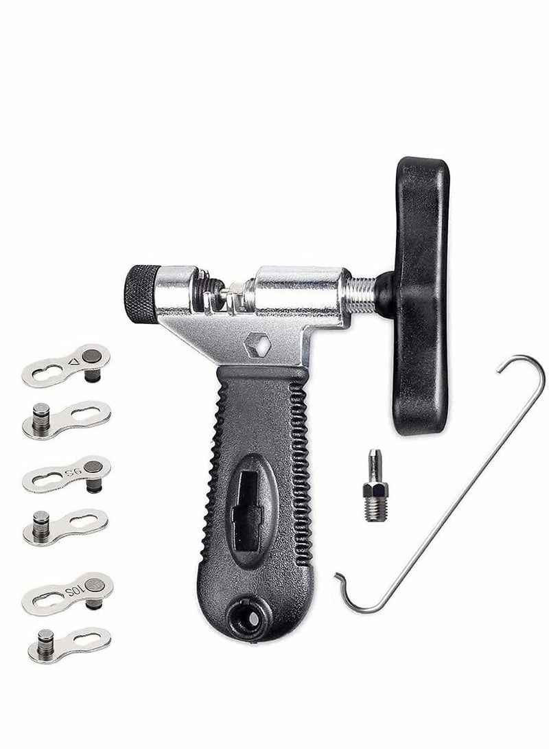 Universal Bike Chain Tool, With Hook Road and Mountain Bicycle Repair Splitter Cutter Breaker, Remove And Install Breaker Spliter Tool