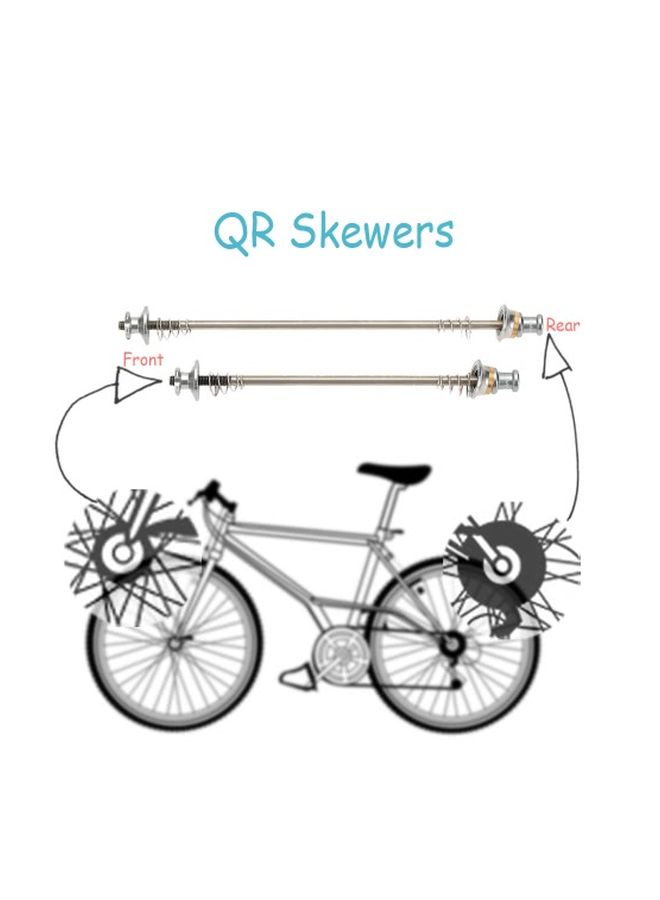 2-Piece Bike Skewers Set