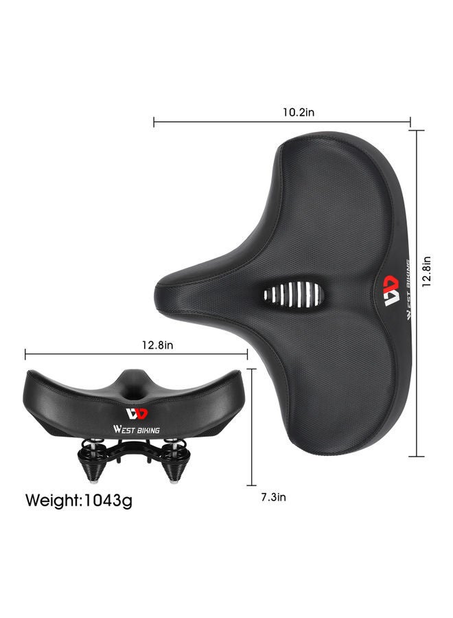 Bicycle Seat Black Hollow with Windshield