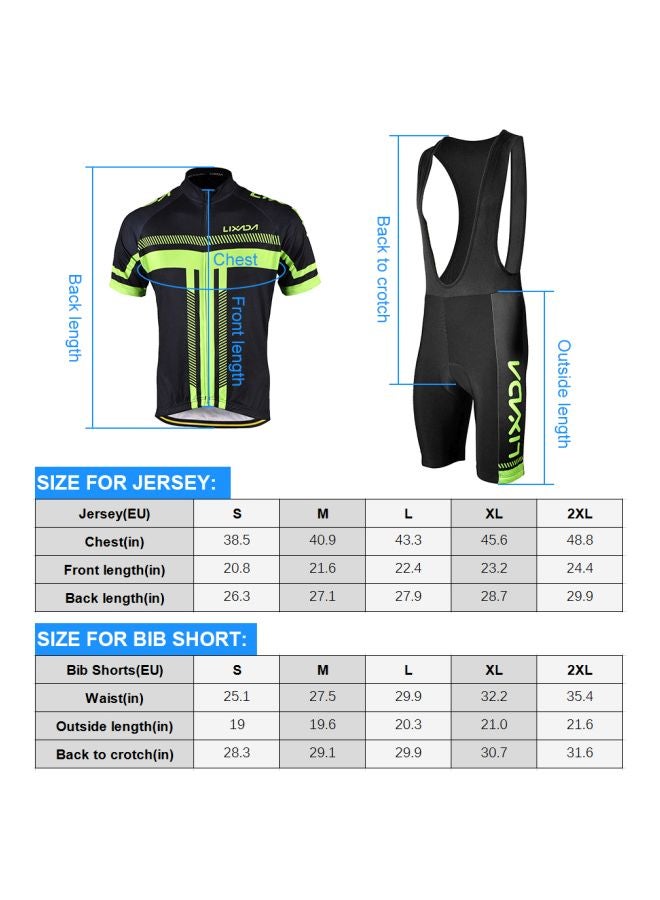 Short Sleeve Cycling Jersey Set L