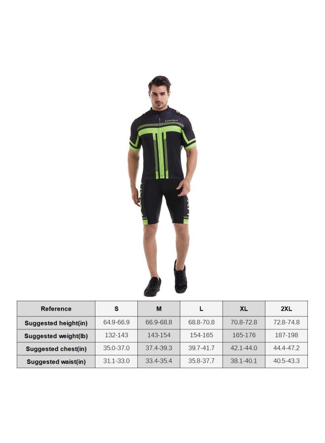 Short Sleeve Cycling Jersey Set L