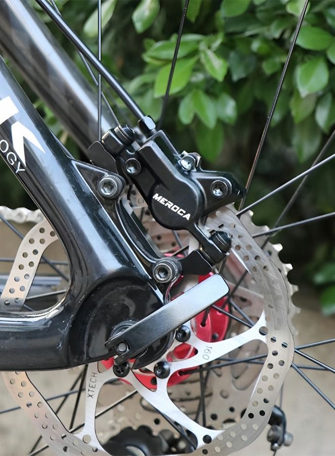 1 Pair MTB Disc Brake Set, Mechanical Disc Brake Kit, MTB Front & Rear Disc Brake Caliper with 160mm Rotor,Disc Brake Set, Bicycle Accessories for Mountain Bike, Road Bike, BMX