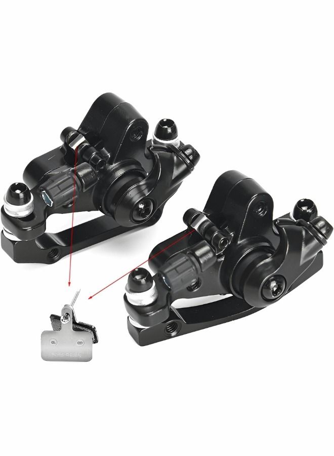 1 Pair MTB Disc Brake Set, Mechanical Disc Brake Kit, MTB Front & Rear Disc Brake Caliper with 160mm Rotor,Disc Brake Set, Bicycle Accessories for Mountain Bike, Road Bike, BMX