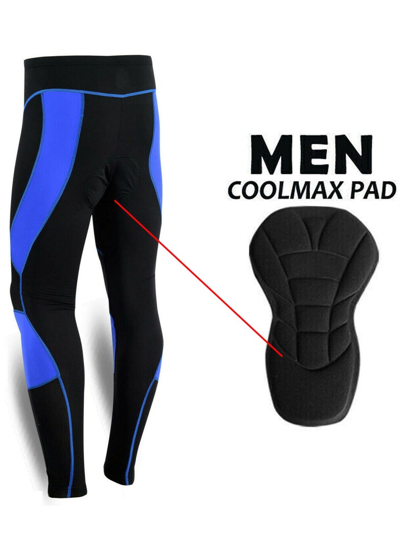 Men'S Cycling Tights Coolmax Compression Padded Bicycle Bike Legging Trouser Pant