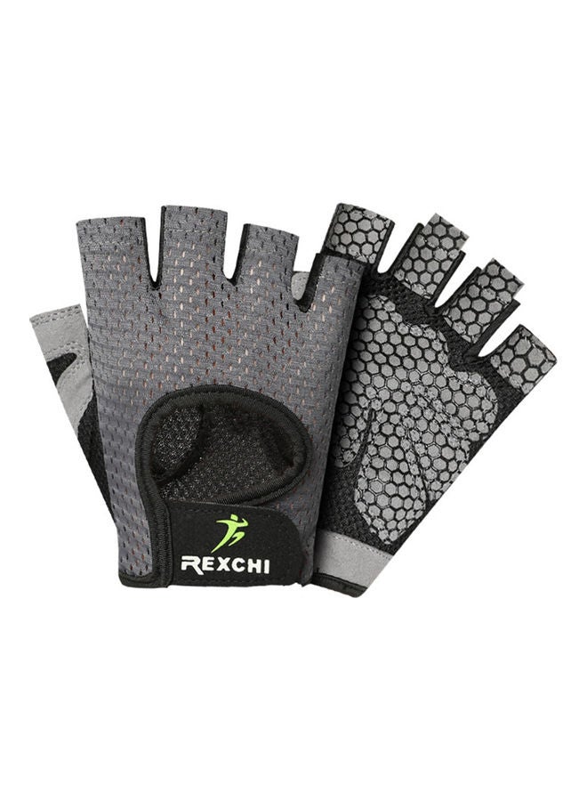 Half-Finger Breathable Wearproof Non-Slip Weightlifting Fitness Gloves