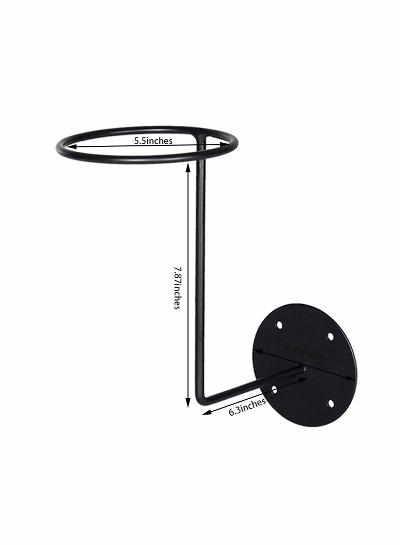 Motorcycle Accessories Helmet Holder, Metal Stand Wall Mounted Hanger Rack for Jacket, Coats, Hats, Dancing Masks, Ball Back Basketball, Football, Volleyball