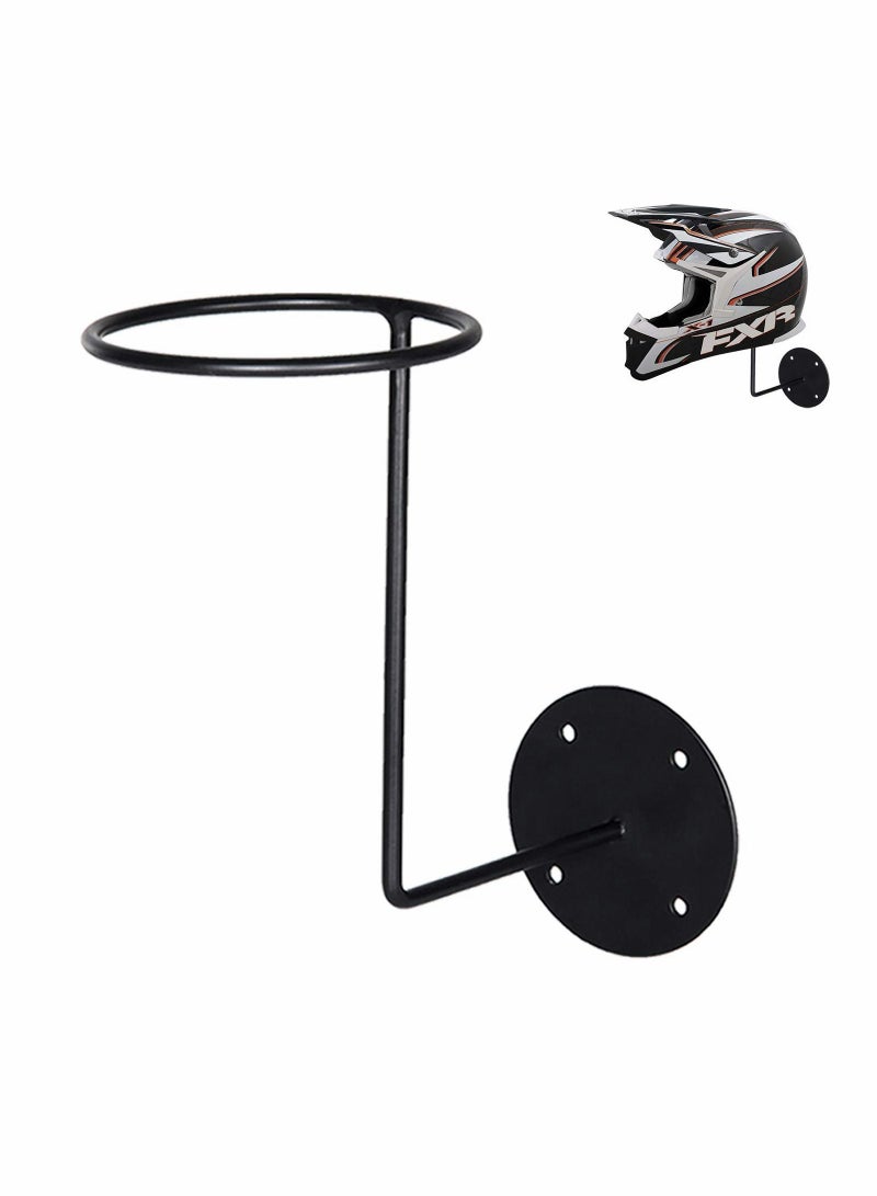 Motorcycle Accessories Helmet Holder, Metal Stand Wall Mounted Hanger Rack for Jacket, Coats, Hats, Dancing Masks, Ball Back Basketball, Football, Volleyball