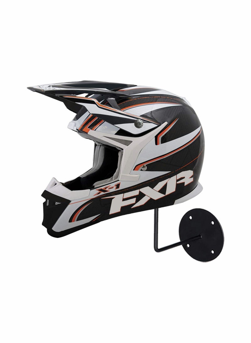 Motorcycle Accessories Helmet Holder, Metal Stand Wall Mounted Hanger Rack for Jacket, Coats, Hats, Dancing Masks, Ball Back Basketball, Football, Volleyball