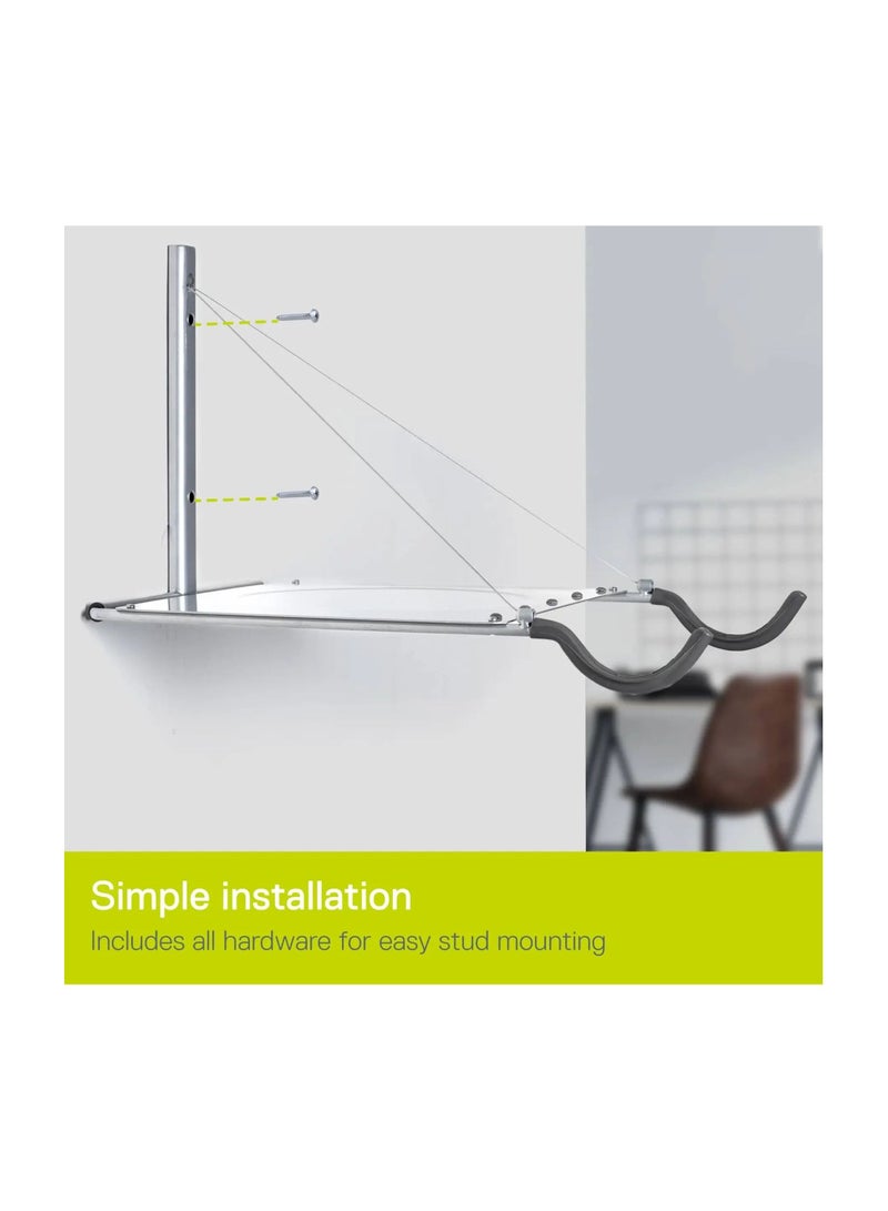 Single Bike Wall Mount Rack W/Shelf