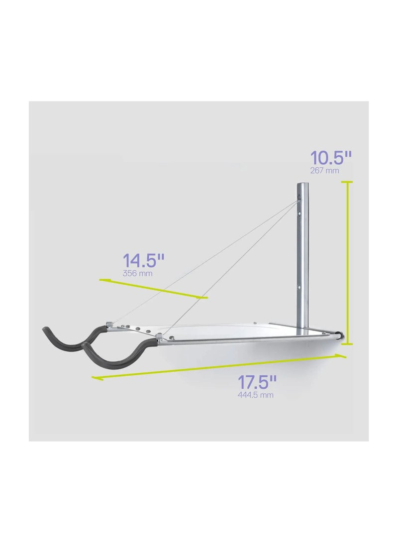 Single Bike Wall Mount Rack W/Shelf