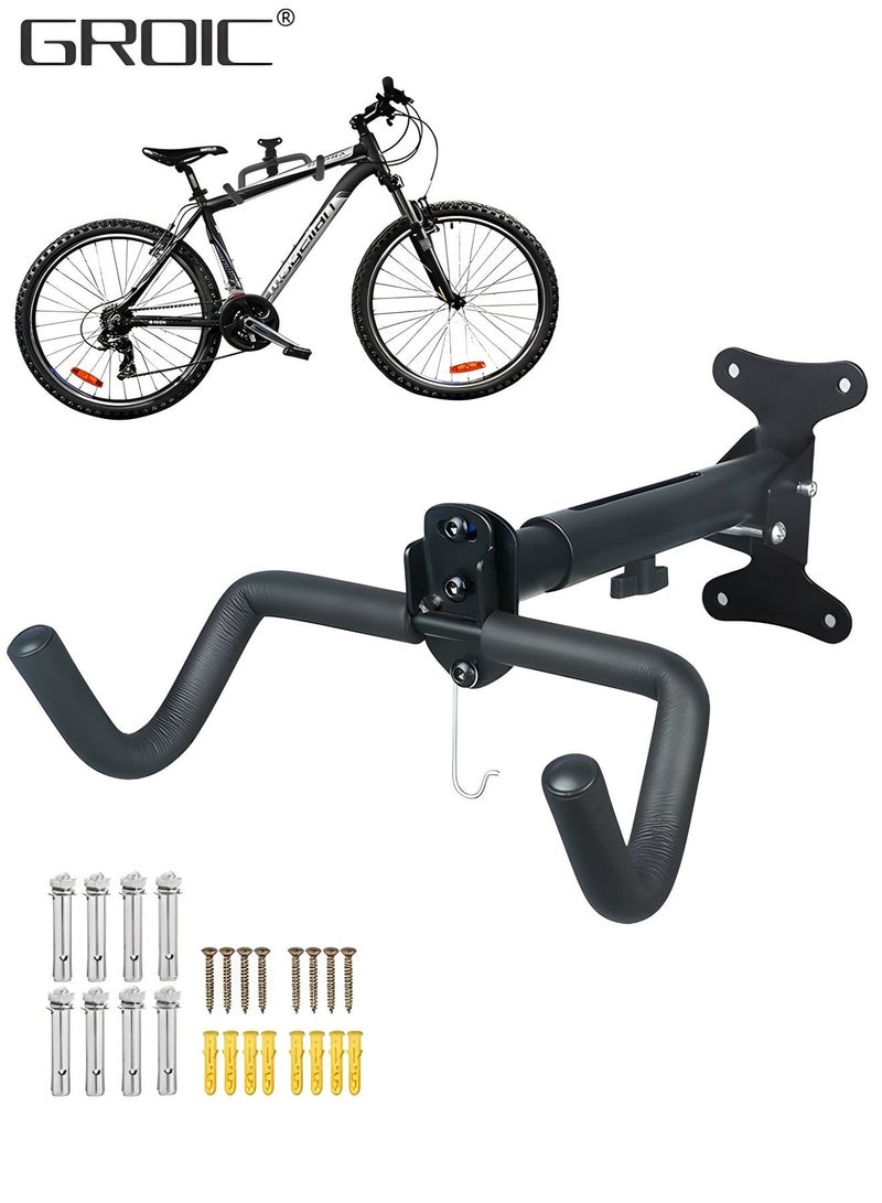 Bike Wall Mount Hanger,Horizontal Bicycle Indoor Storage Rack,Cycling Wall Mounted Holder Hook ,Bicycle Wall Rack,Bike Rack