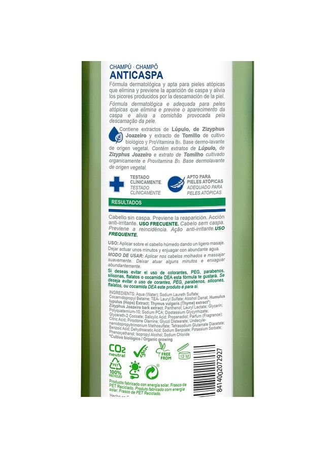 Shampoo Antidandruff By Natur Vital