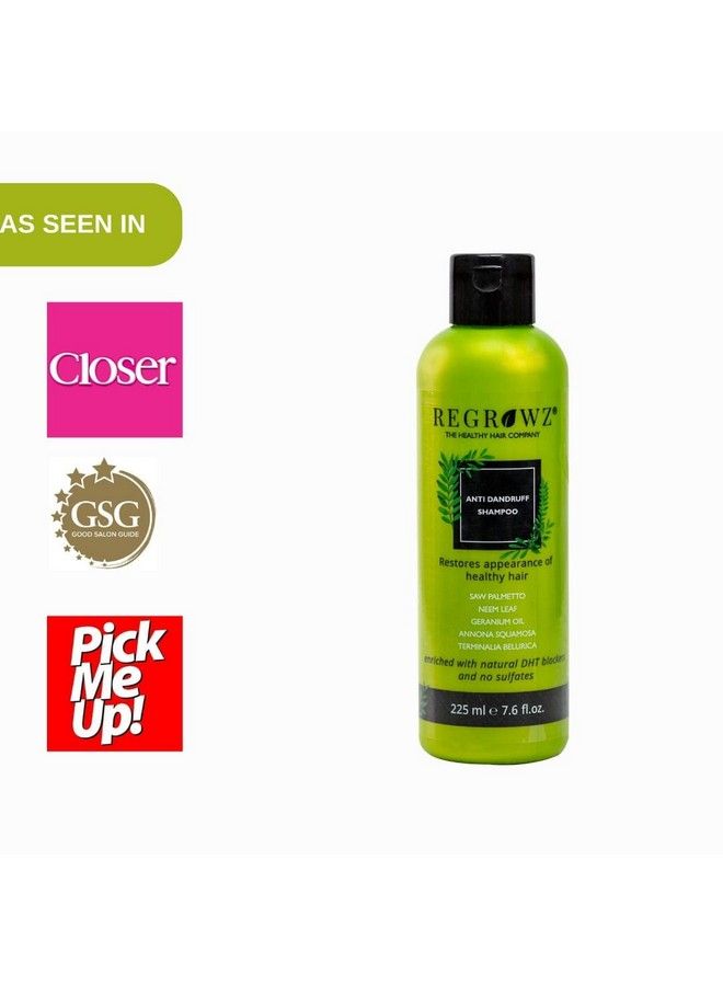 Antidandruff Shampoo For Dandruff Relieves Itchy Flaky Or Dry Scalp No Sulphates No Parabens No Dea/Tea No Gmos No Artificial Colours No Edta No Gluten No Silicone 225M