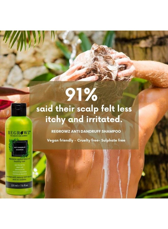 Antidandruff Shampoo For Dandruff Relieves Itchy Flaky Or Dry Scalp No Sulphates No Parabens No Dea/Tea No Gmos No Artificial Colours No Edta No Gluten No Silicone 225M