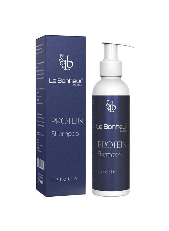 Le Bonheur Keratin Protein Hair Shampoo ; Frizzy Control Salon Quality Smoothing Treatment Long Lasting Keratin Treatment ; Safe For Colour Treated Hair ; Boost Softness Strength & Shine ; 200Ml