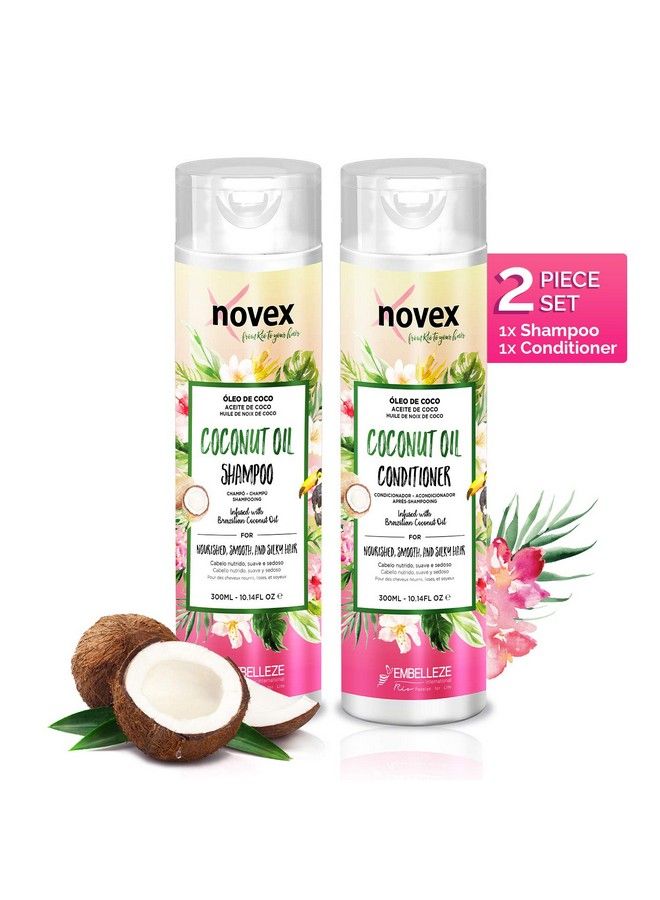 Coconut Oil Shampoo & Conditioner Set (300Ml)