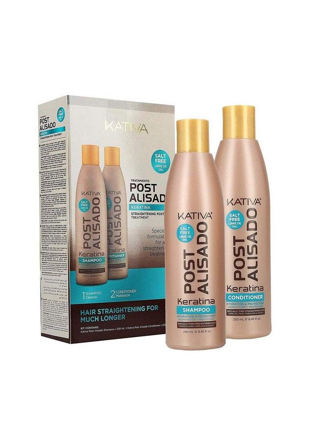 Kativa Tech Kativa Post Relaxer Kit X 2 Units (Shampoo + Conditioner 250 Ml X X 250 Ml) By Kativa