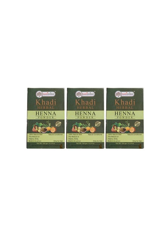 Herbal Heena Powder Natural Hair Conditoner Combo Set Pack Of 150Gm X 3 (450Gm)