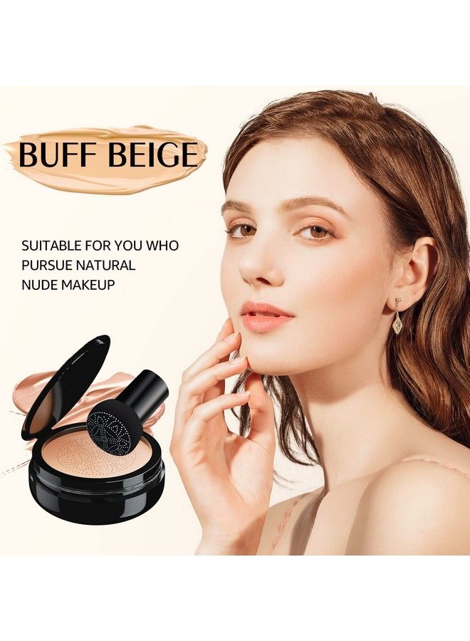 Mushroom Head Air Cushion Cc Cream Bb Cream Face Makeup Foundation For Mature Skin Moisturizing Concealer Brighten Longlasting Even Skin Tone For All Skin Types Buff Beige