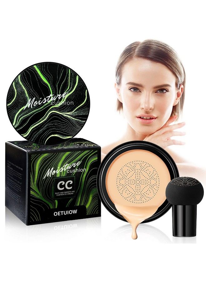 Mushroom Head Air Cushion Cc Cream Bb Cream Face Makeup Foundation For Mature Skin Moisturizing Concealer Brighten Longlasting Even Skin Tone For All Skin Types Buff Beige