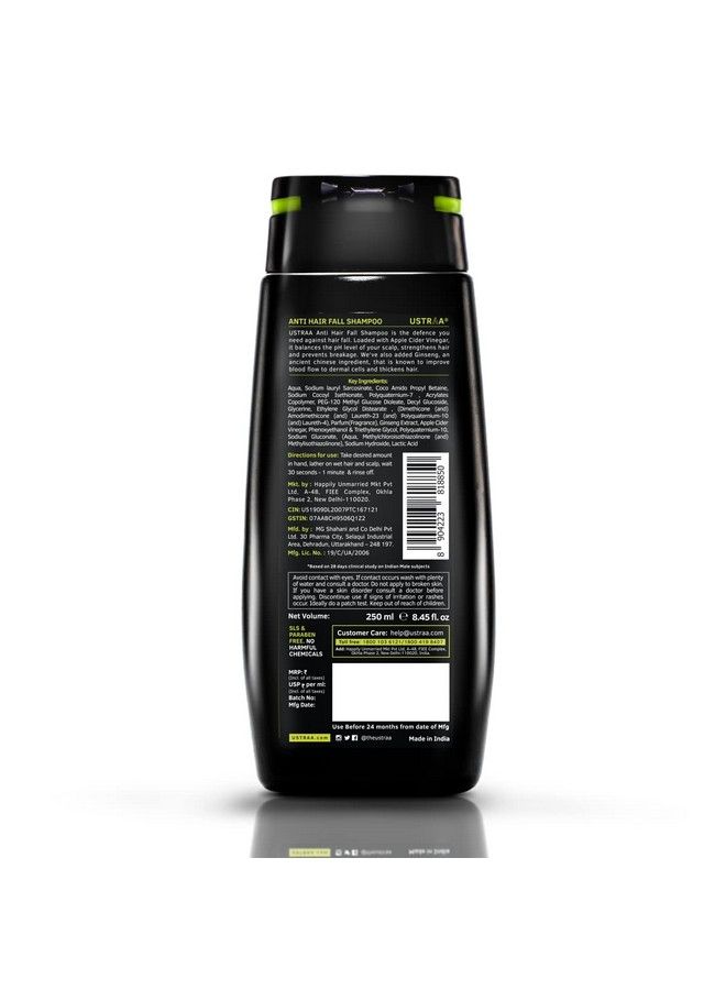 Anti Hair Fall Shampoo With Apple Cider Vinegar 250Ml Hair Conditioner 100G And Beard Growth Oil 35Ml