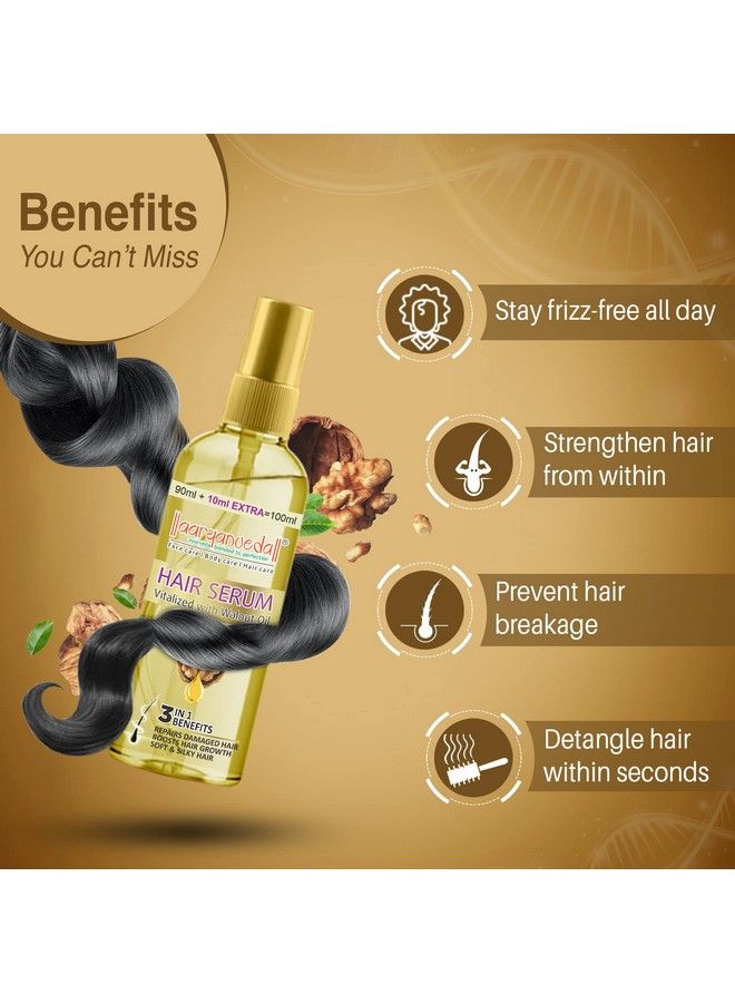 Hair Serum Vitalized With Walnut Oil Serum For Hair Growth And Straightening 45 Ml (Pack Of 5)